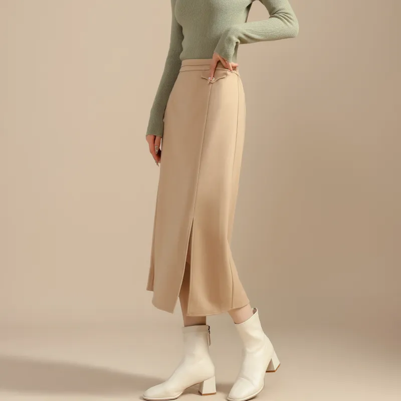 SMEN Casual Long Skirts Women's-10