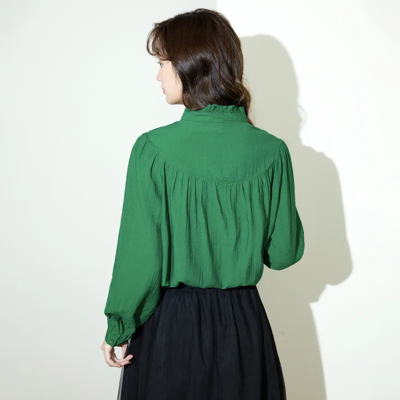 SMEN Shirts Women's Green-4