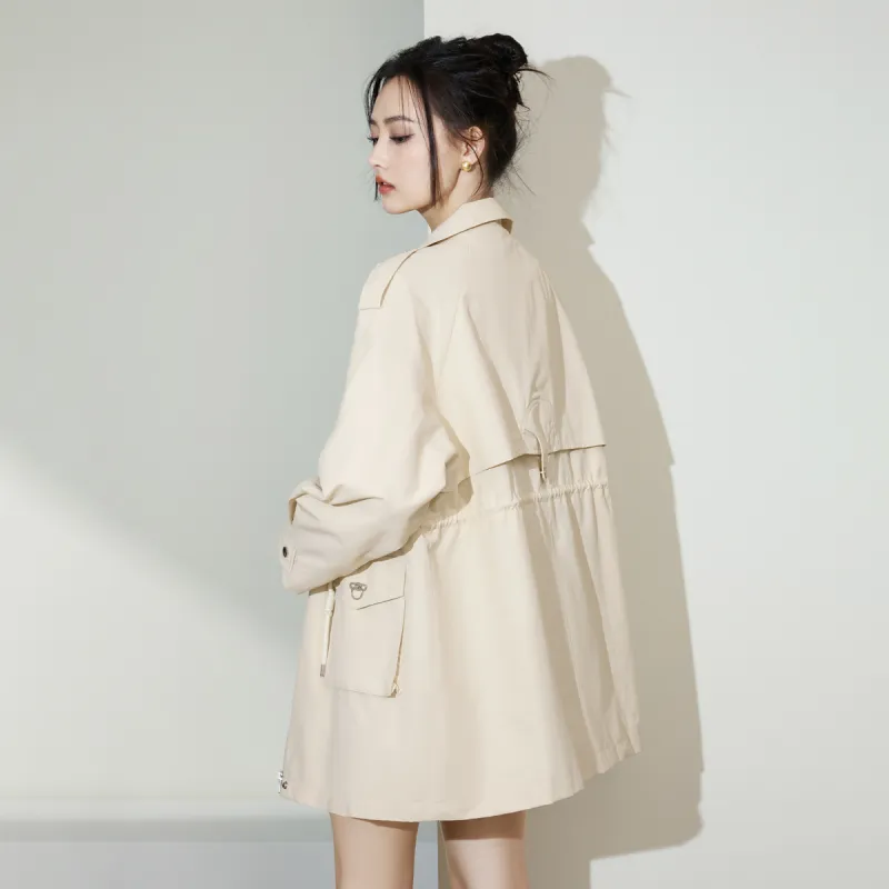 SMEN Trench Coats Women's-18