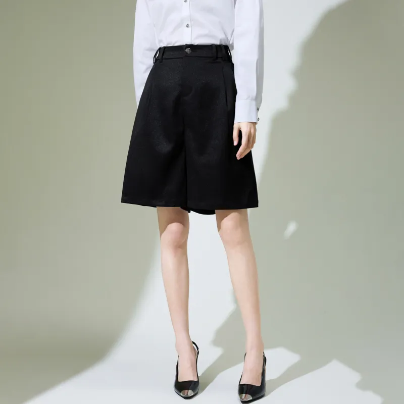 SMEN Casual Shorts Women's Black-2
