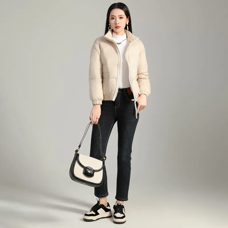 SMEN Down Jacket Women's Apricot-2