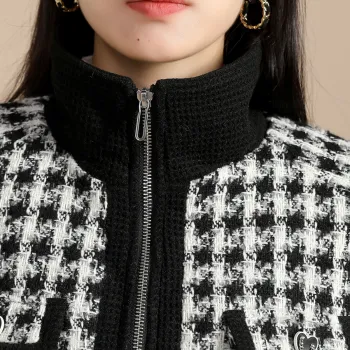 SMEN Cropped Coats Women's Black