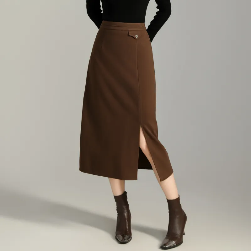 SMEN Casual Long Skirts Women's-4