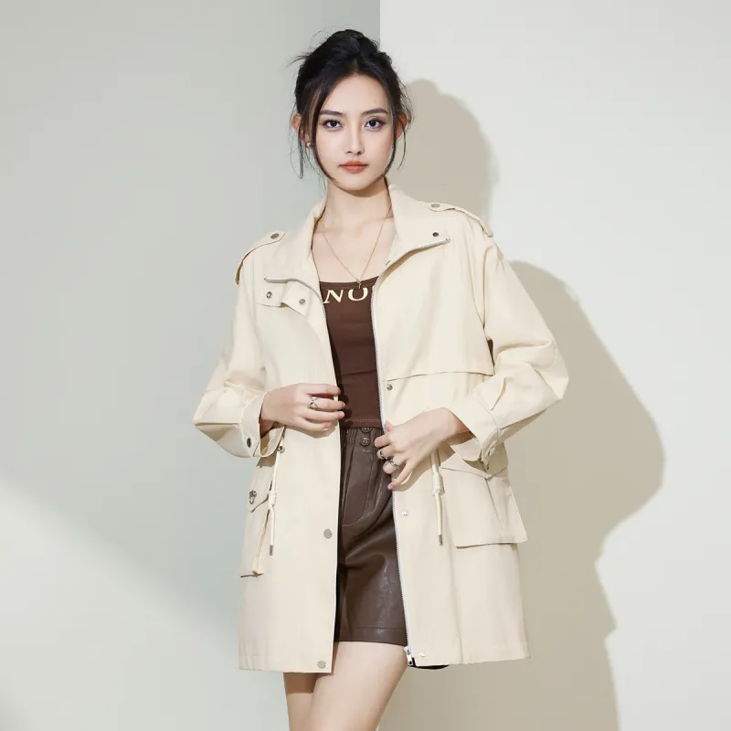 SMEN Trench Coats Women's-14