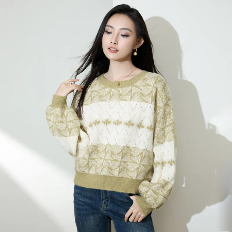 SMEN Knitwear Women's Light Green-2