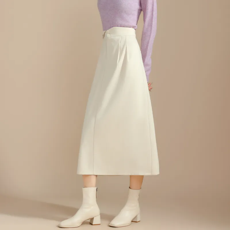SMEN Casual Long Skirts Women's-14