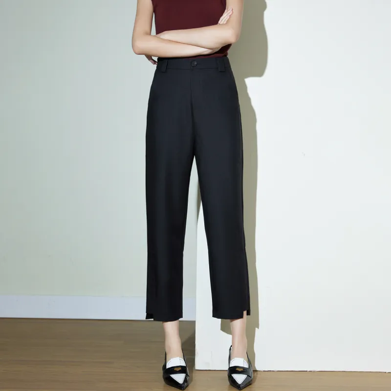 SMEN Casual Pants Women's Black-2
