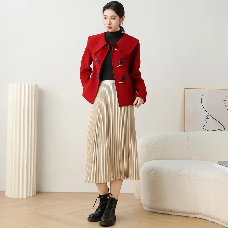 SMEN Coats Women's Red-5