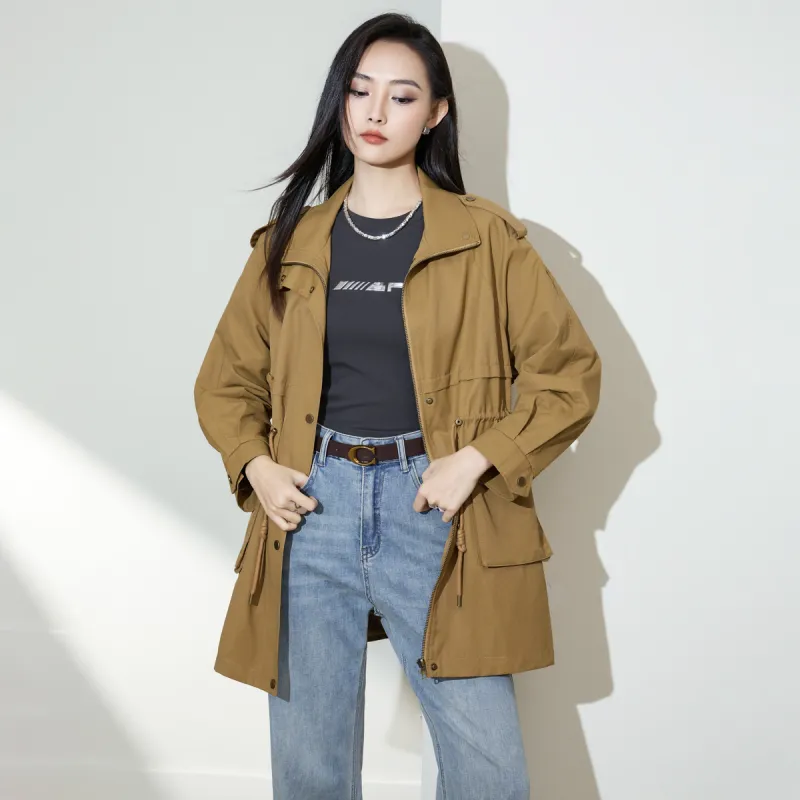 SMEN Trench Coats Women's-6