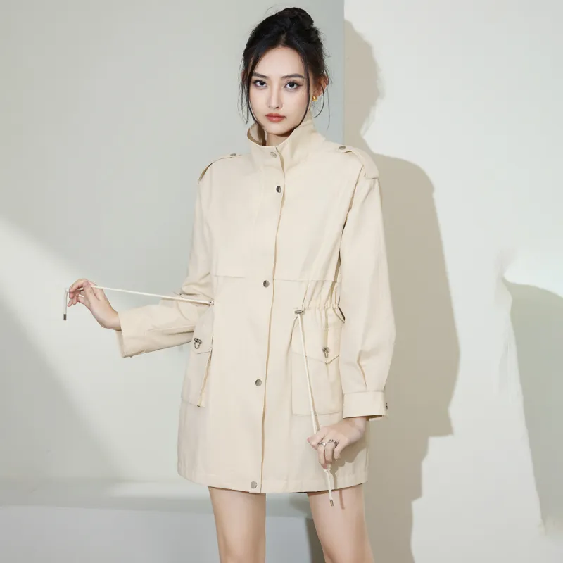 SMEN Trench Coats Women's-12