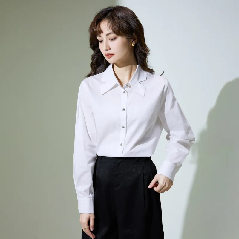 SMEN Shirts Women's White-6