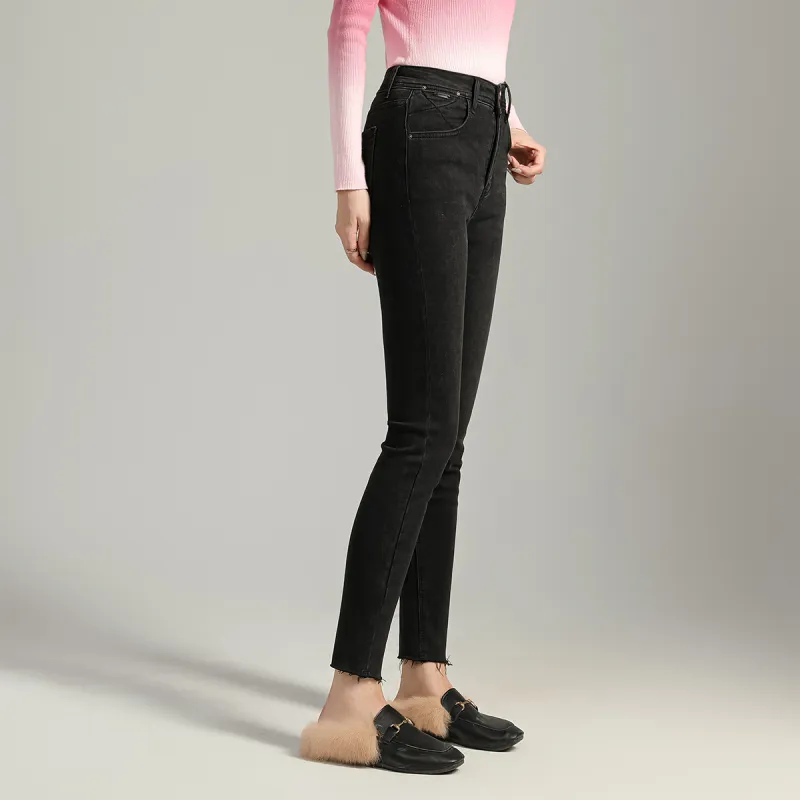 SMEN Jeans Women's Black-7