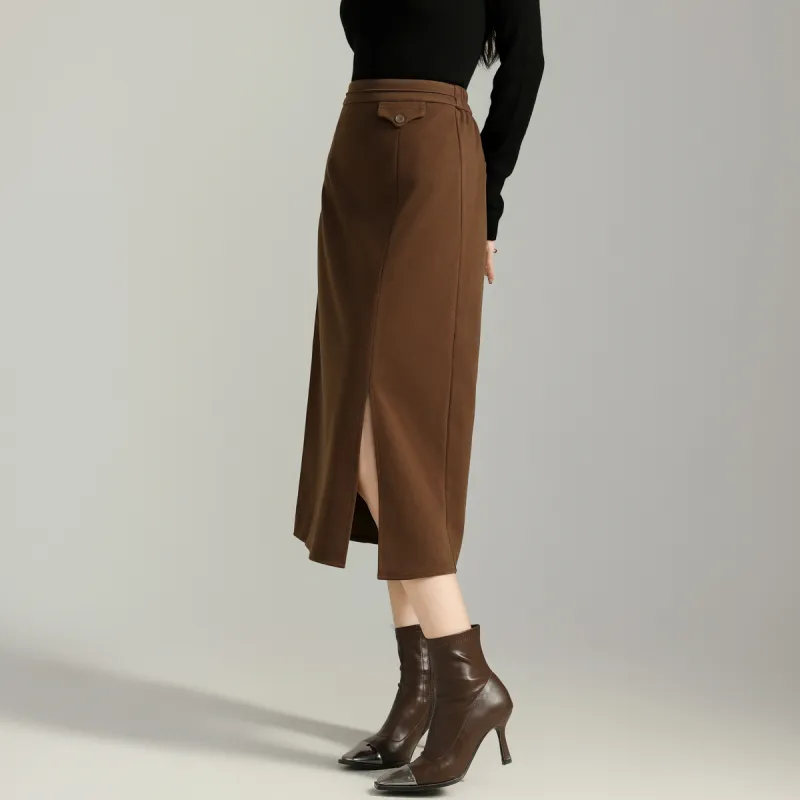SMEN Casual Long Skirts Women's-7
