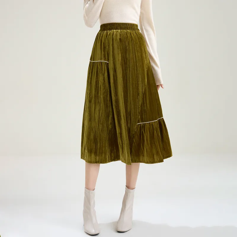 SMEN Casual Long Skirts Women's-10