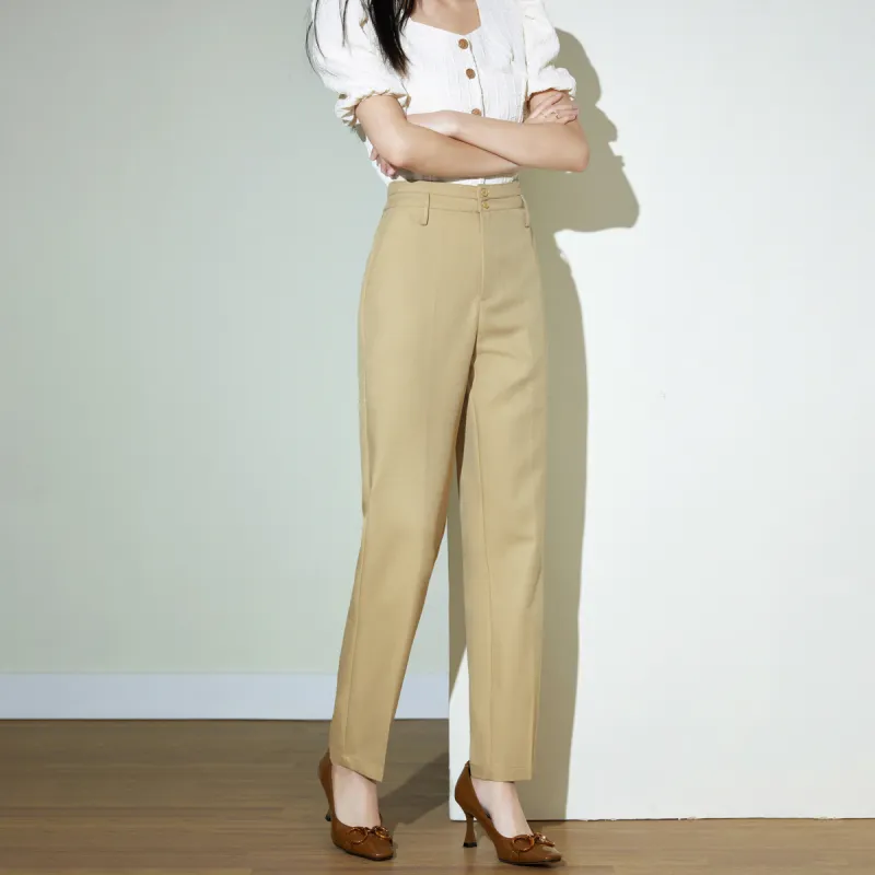 SMEN Casual Pants Women's Khaki-7