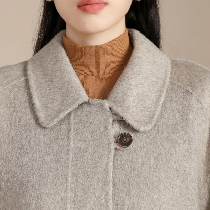 SMEN Long Double Sided Wool Coat Women's-0
