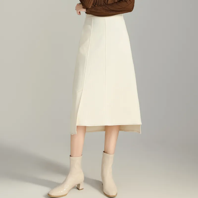 SMEN Casual Long Skirts Women's-4