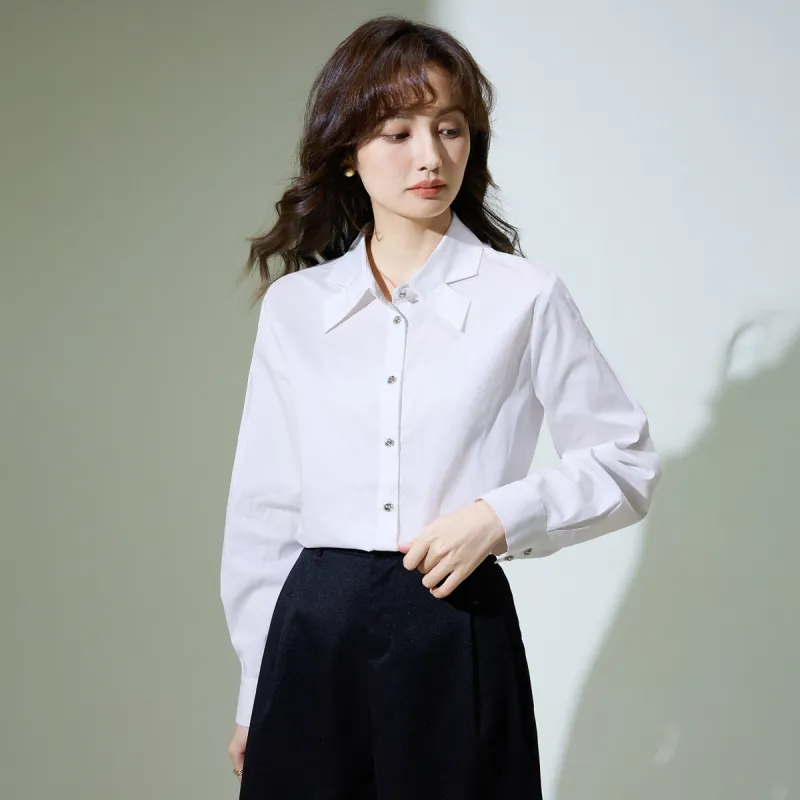 SMEN Shirts Women's White-5