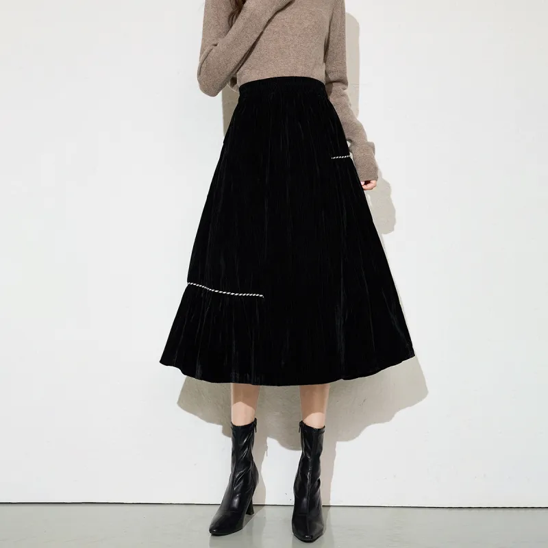 SMEN Casual Long Skirts Women's-4