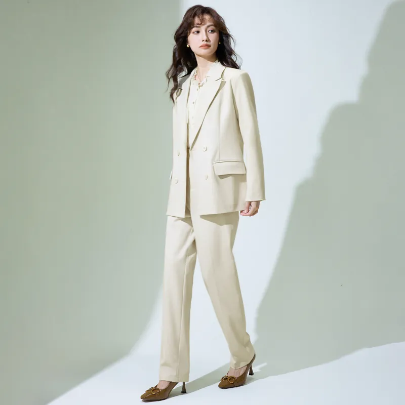 SMEN Cropped Coats Women's Apricot-4