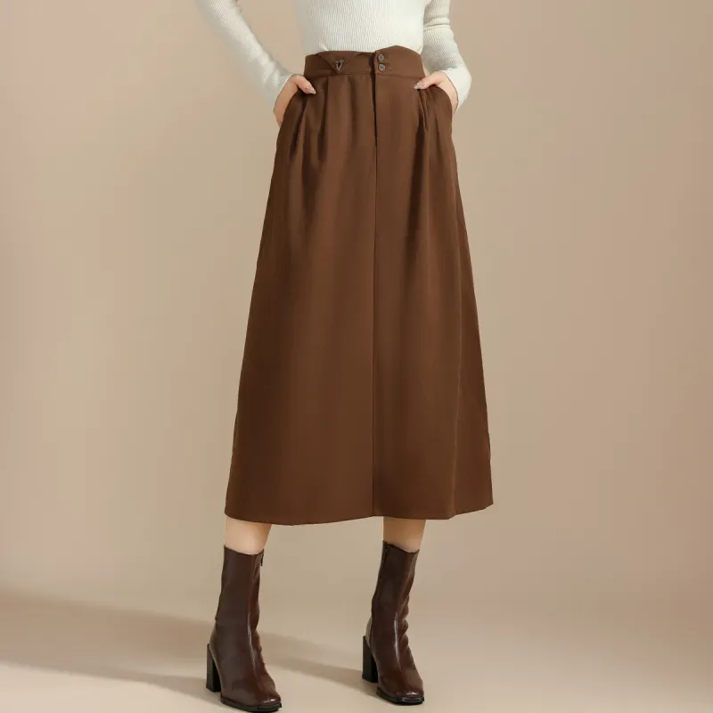 SMEN Casual Long Skirts Women's-6