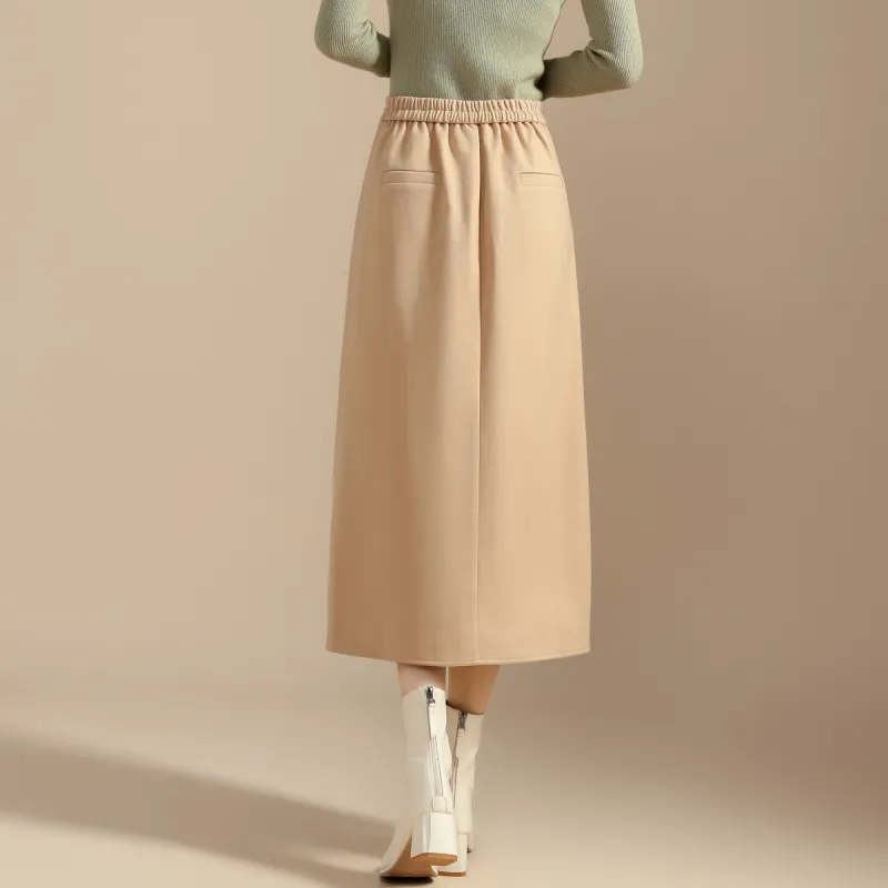 SMEN Casual Long Skirts Women's-13