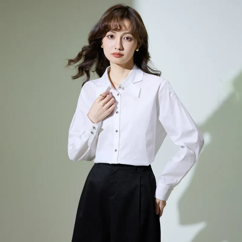 SMEN Shirts Women's White-8