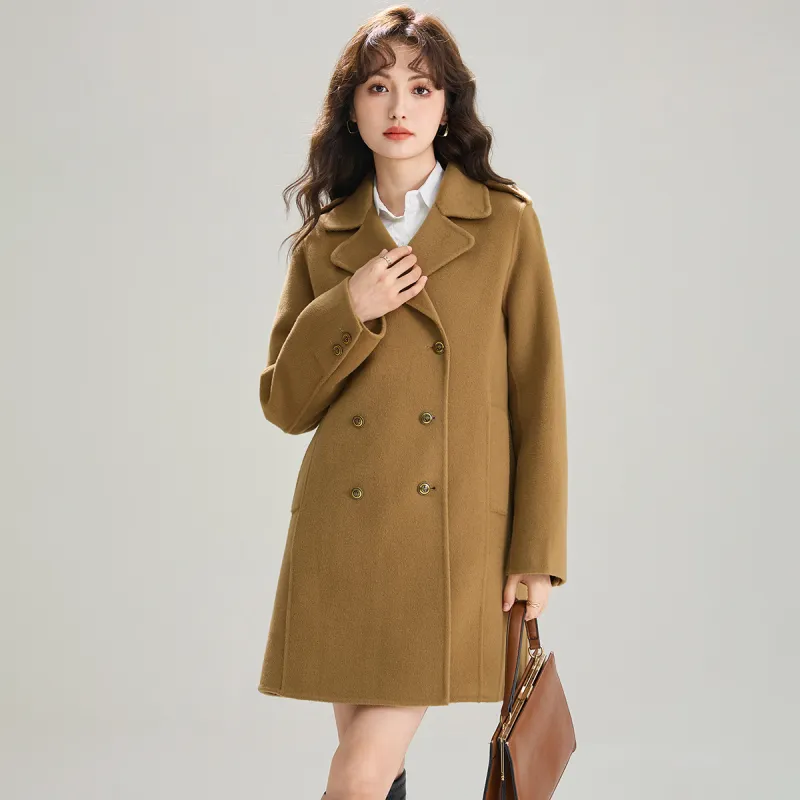 SMEN Coats Women's Khaki-2