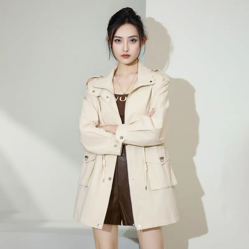 SMEN Trench Coats Women's-15