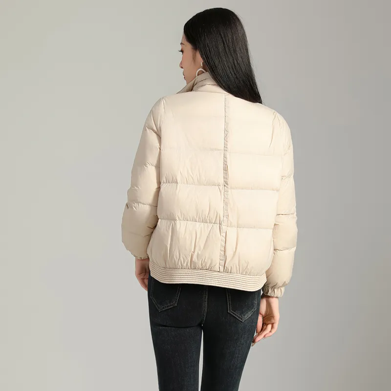 SMEN Down Jacket Women's Apricot-4