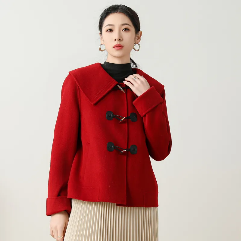 SMEN Coats Women's Red-8