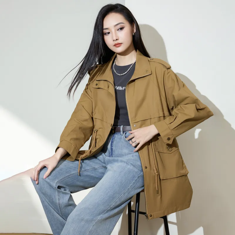 SMEN Trench Coats Women's-9