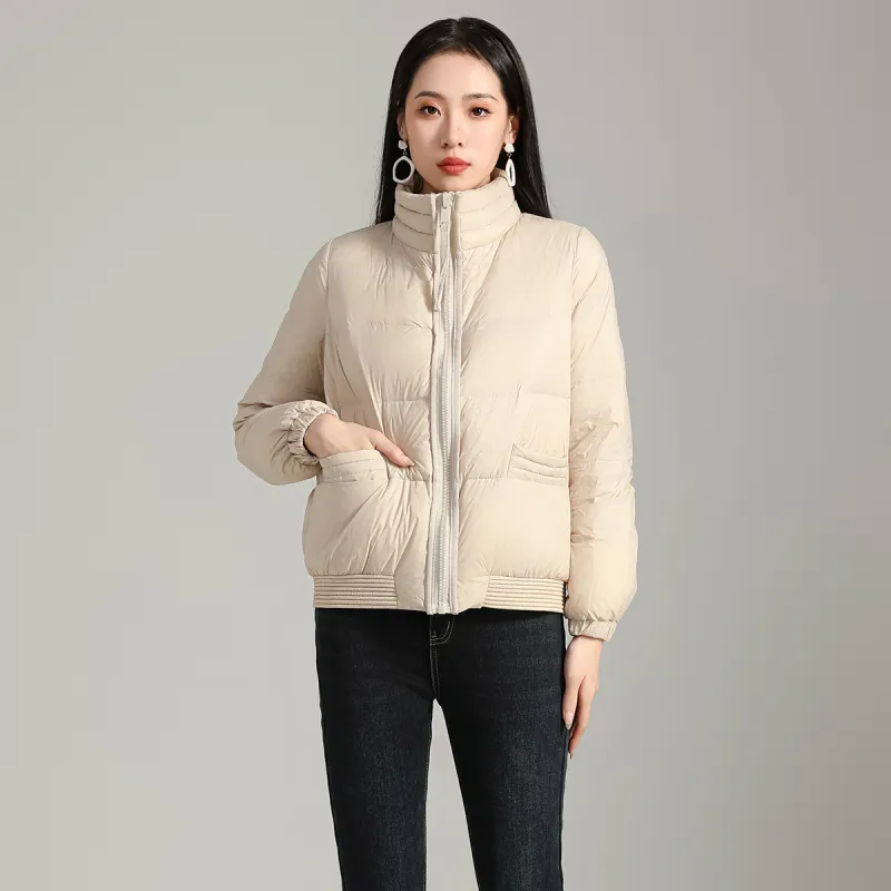 SMEN Down Jacket Women's Apricot-8