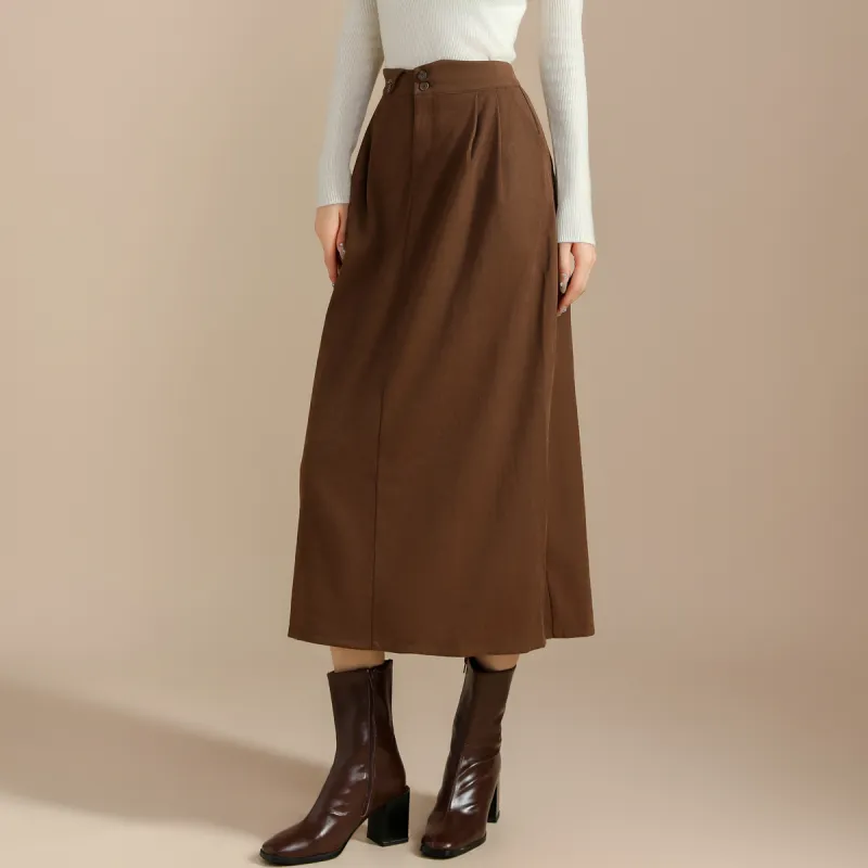 SMEN Casual Long Skirts Women's-5