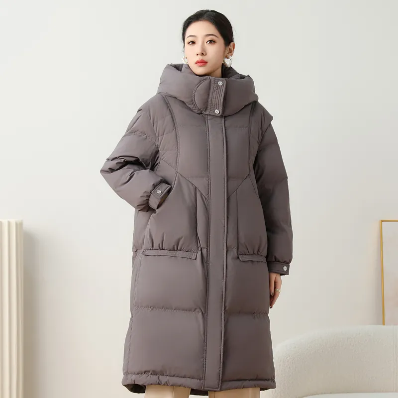 SMEN Down Jackets Women's Gray-9