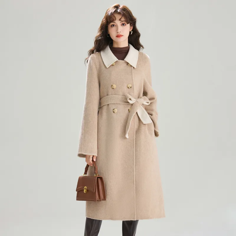 SMEN Coats Women's Khaki-9