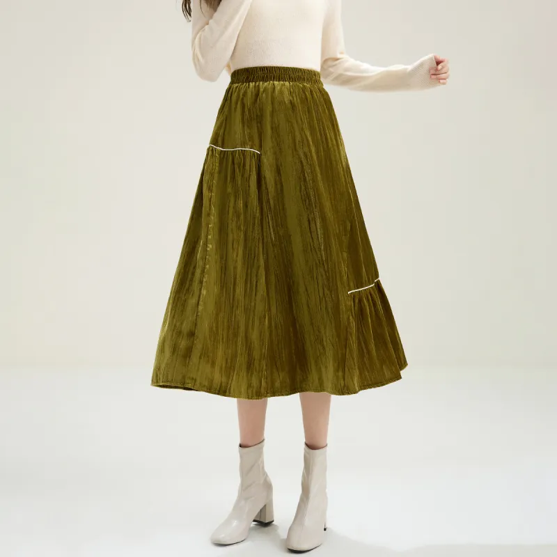 SMEN Casual Long Skirts Women's-8