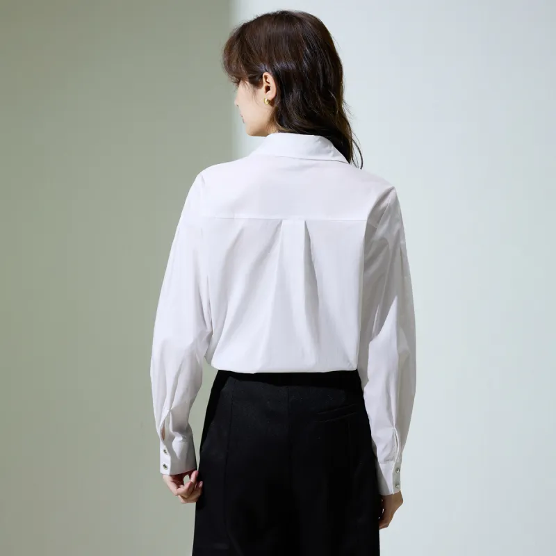 SMEN Shirts Women's White-3