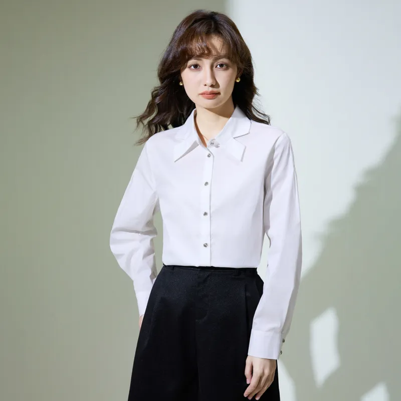SMEN Shirts Women's White-2