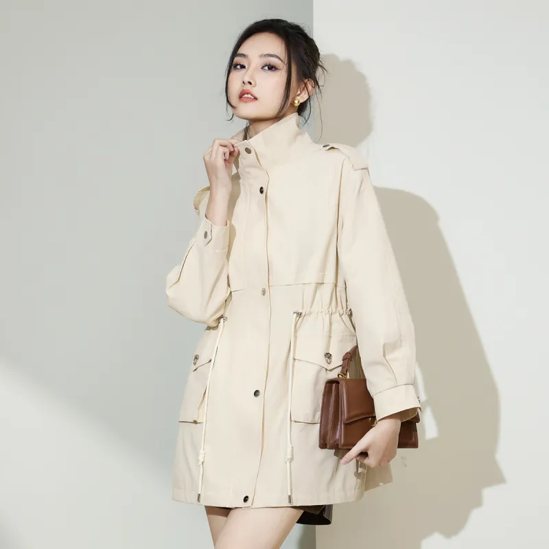 SMEN Trench Coats Women's-13