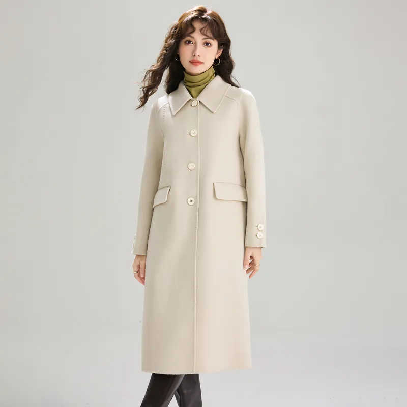 SMEN Coats Women's Apricot-2