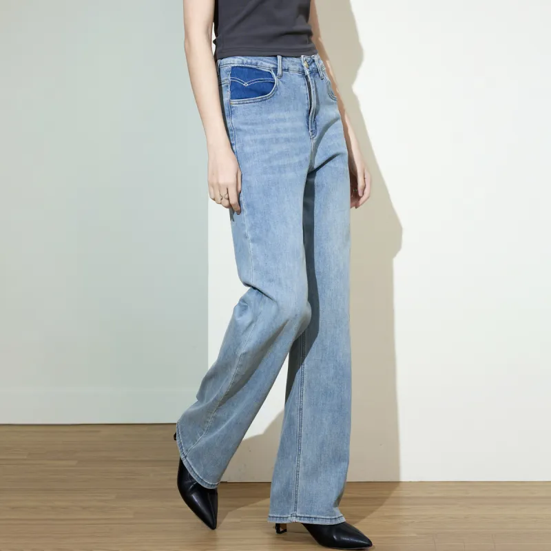 SMEN Jeans Women's Light Blue-6