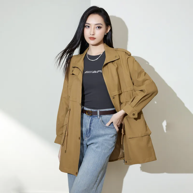 SMEN Trench Coats Women's-5
