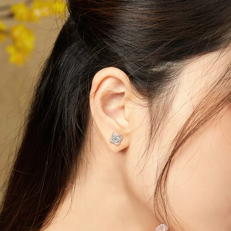MOLADY 999 Fine Silver Stud Earrings Women's-6