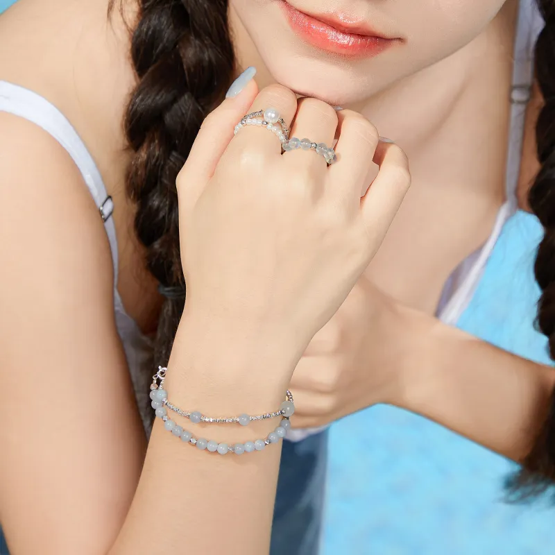 MOLADY Chalcedony Jade Bracelets Women's-1