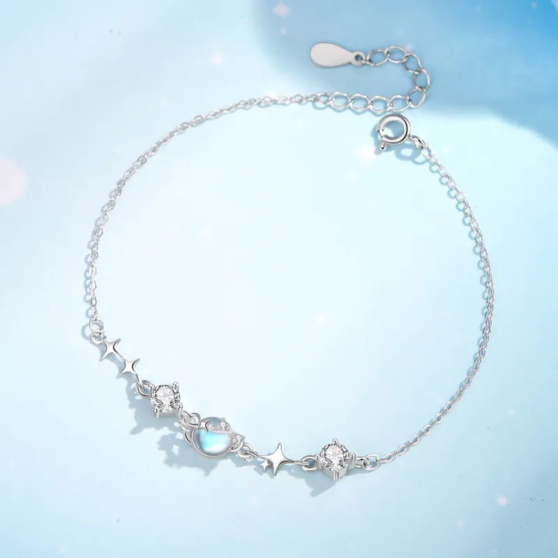MOLADY S925 Silver Bracelets Women's-3