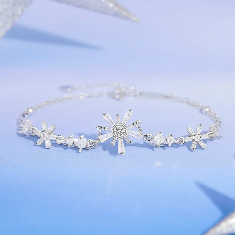 MOLADY S925 Silver Bracelets Women's-2