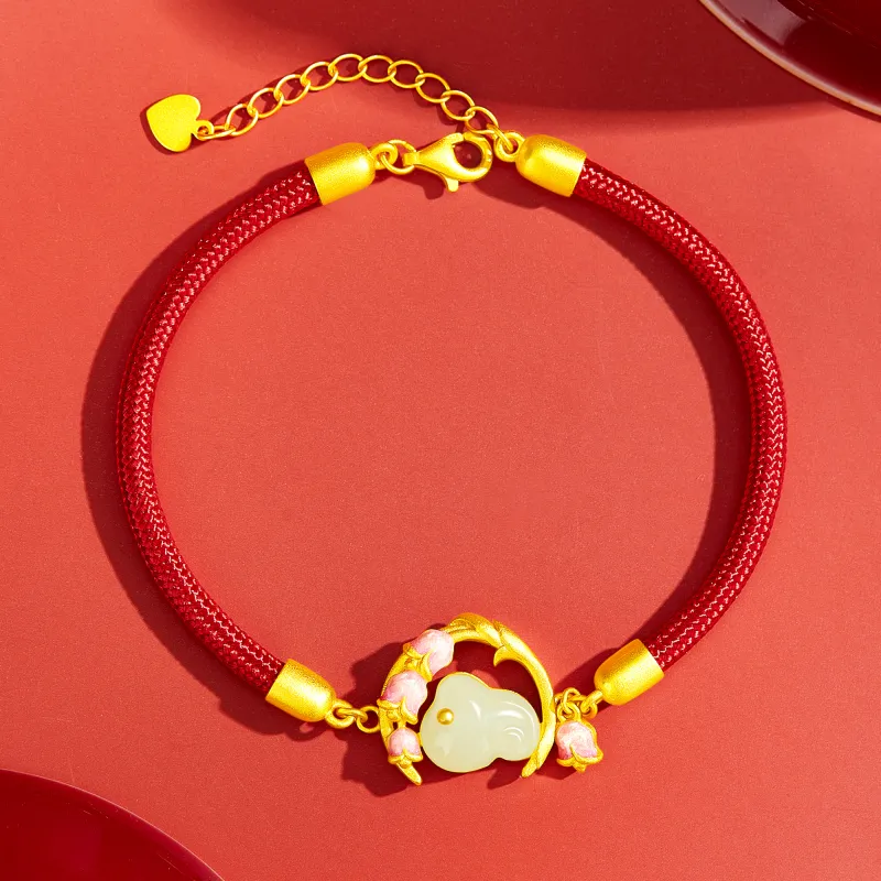 MOLADY Hetian Jade Bracelets Green Jade Women's-2