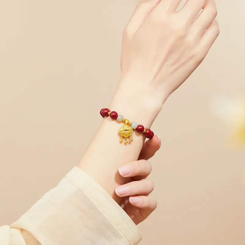 MOLADY Reconstructed Cinnabar Bracelets Women's-24