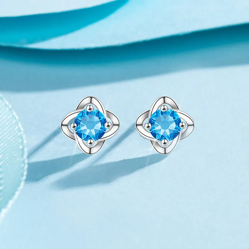 MOLADY 999 Fine Silver Stud Earrings Women's-10